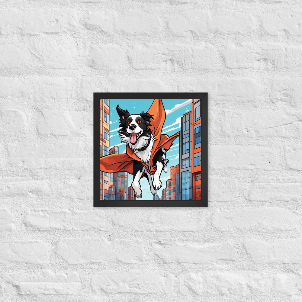 PugMug Custom Border Collie Framed Print