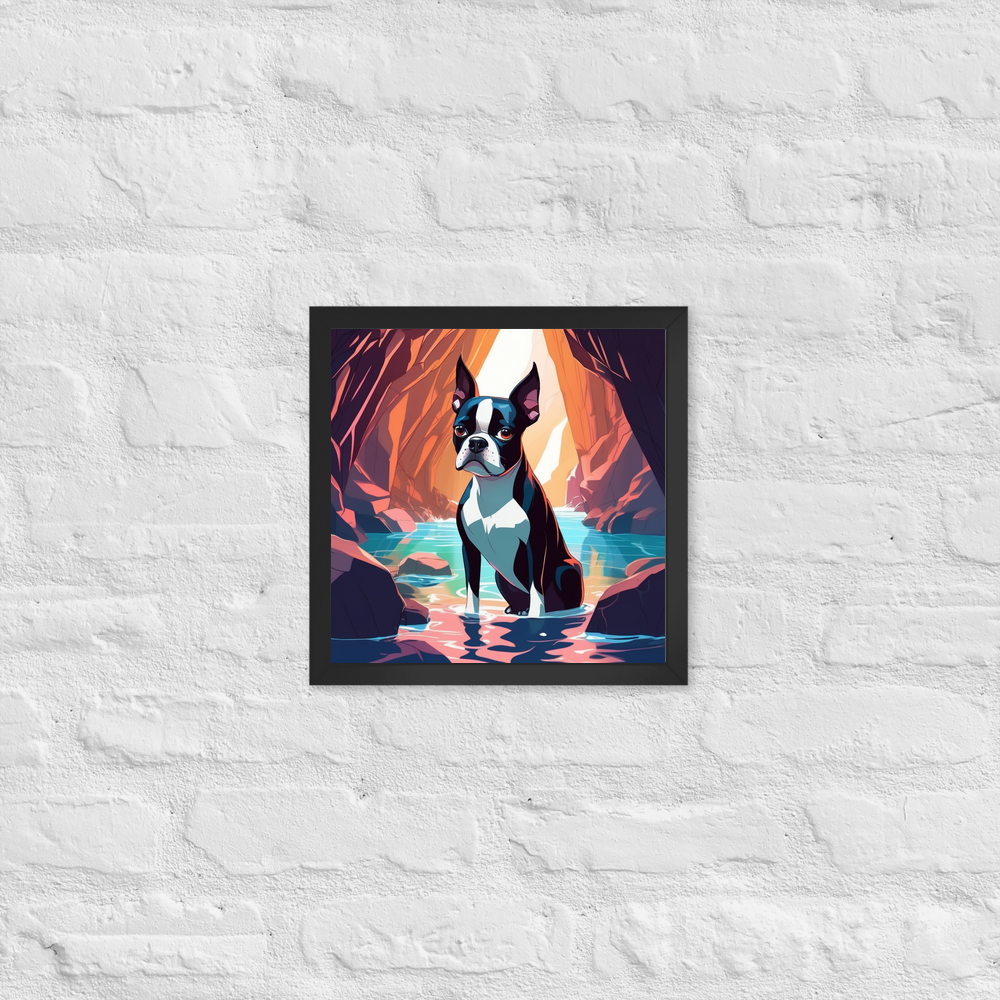PugMug Custom Boston Terrier Framed Print