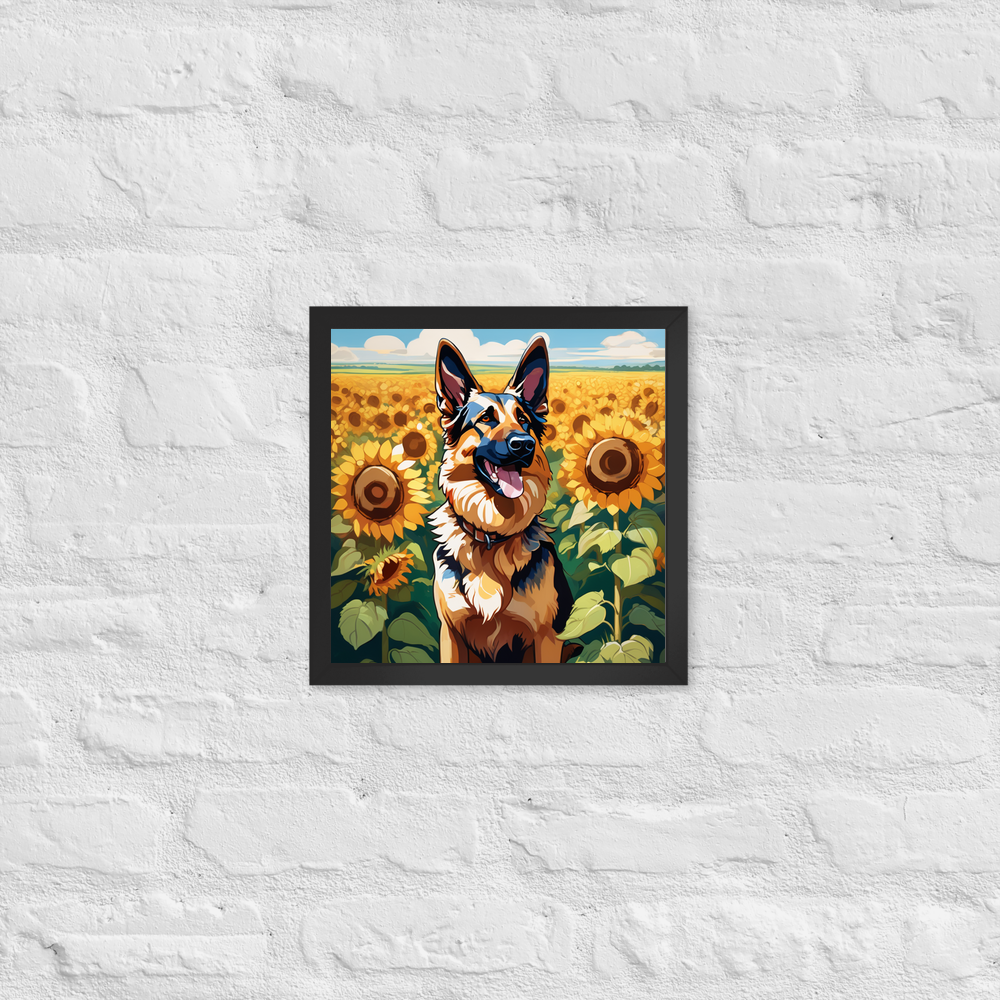 PugMug Custom German Shepherd Dog Framed Print