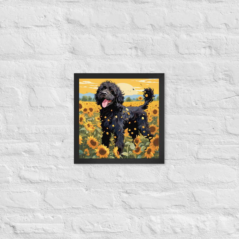 PugMug Custom Portuguese Water Dog Framed Print