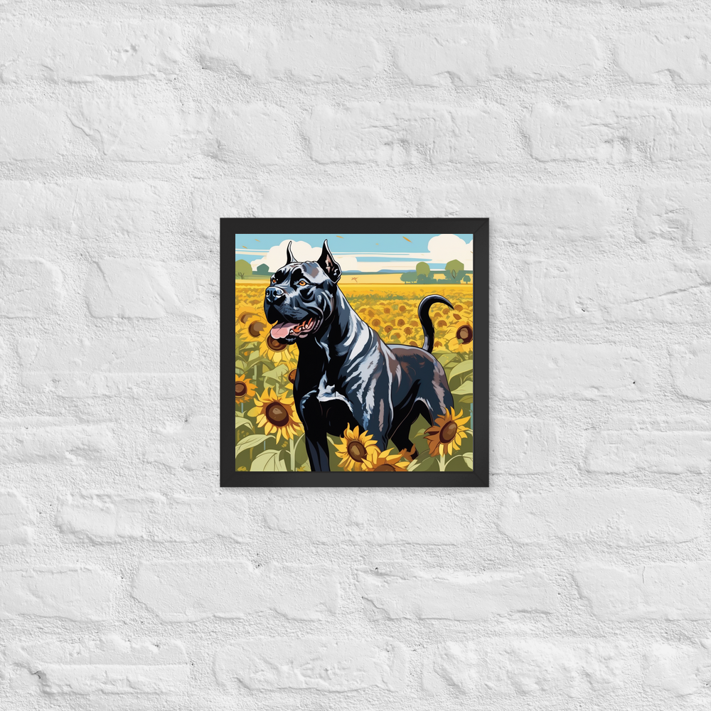 PugMug Custom Cane Corso Framed Print