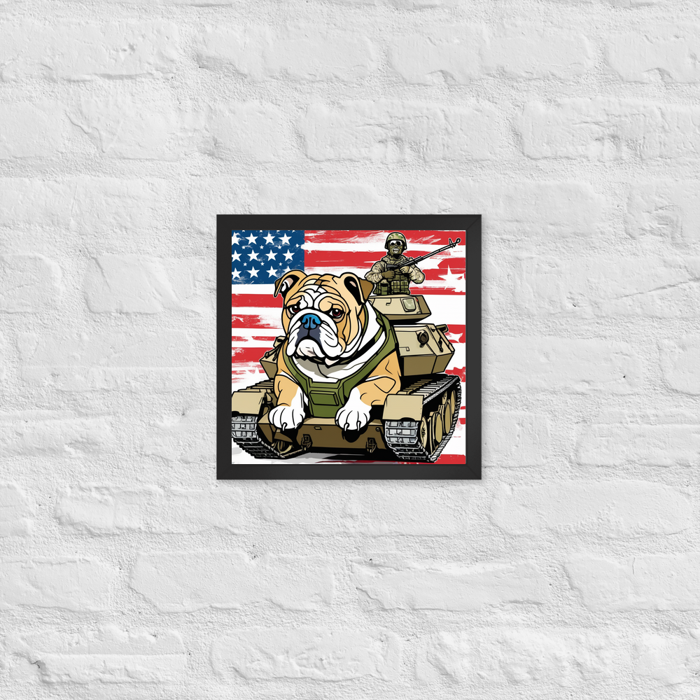 PugMug Custom Bulldog Framed Print