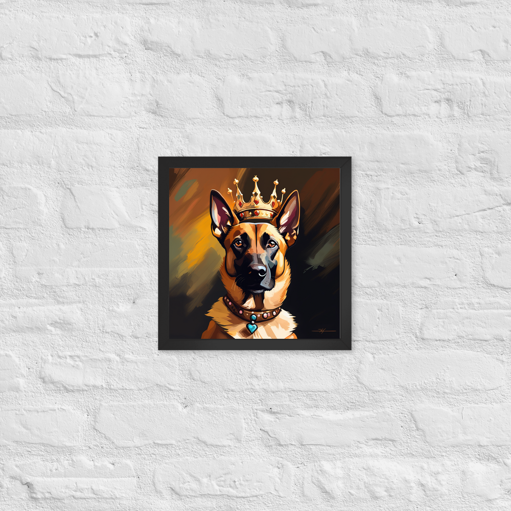 PugMug Custom Belgian Malinois Framed Print