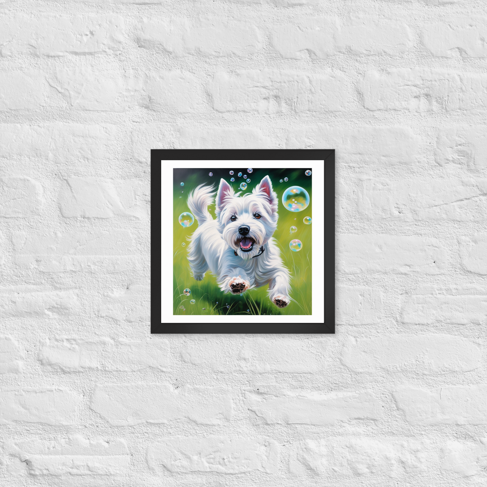 PugMug Custom West Highland White Terrier Framed Print