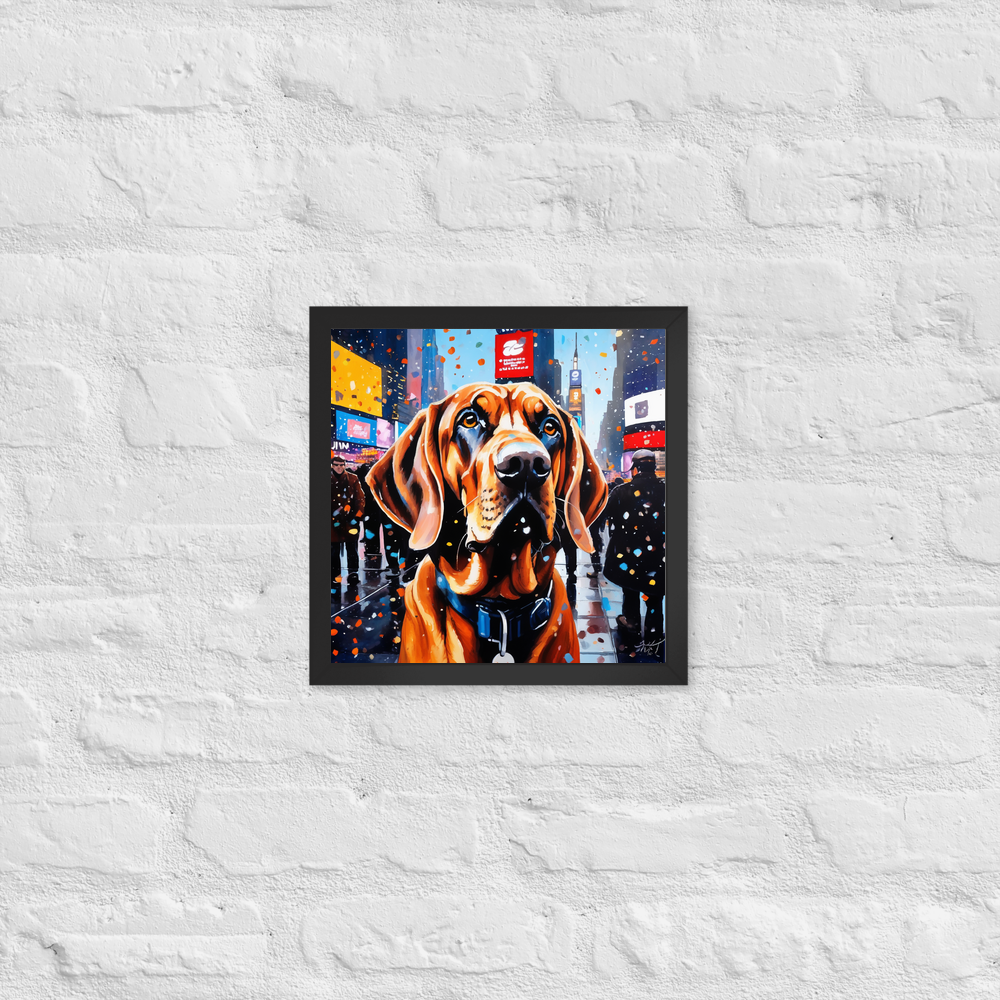PugMug Custom Bloodhound Framed Print