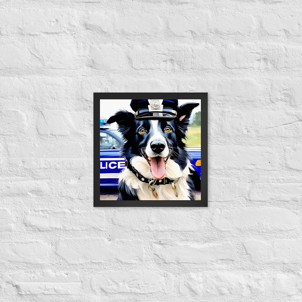 PugMug Custom Border Collie Framed Print
