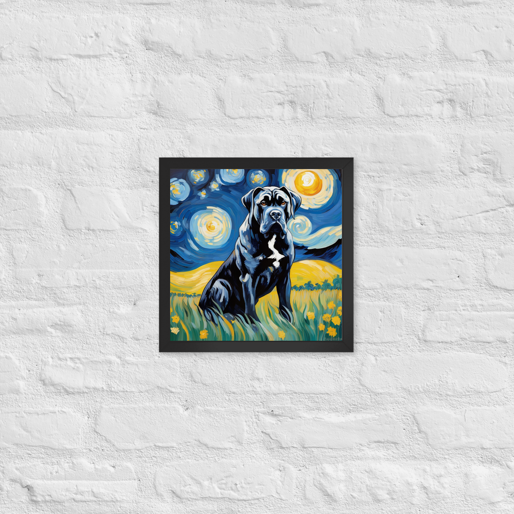 PugMug Custom Cane Corso Framed Print