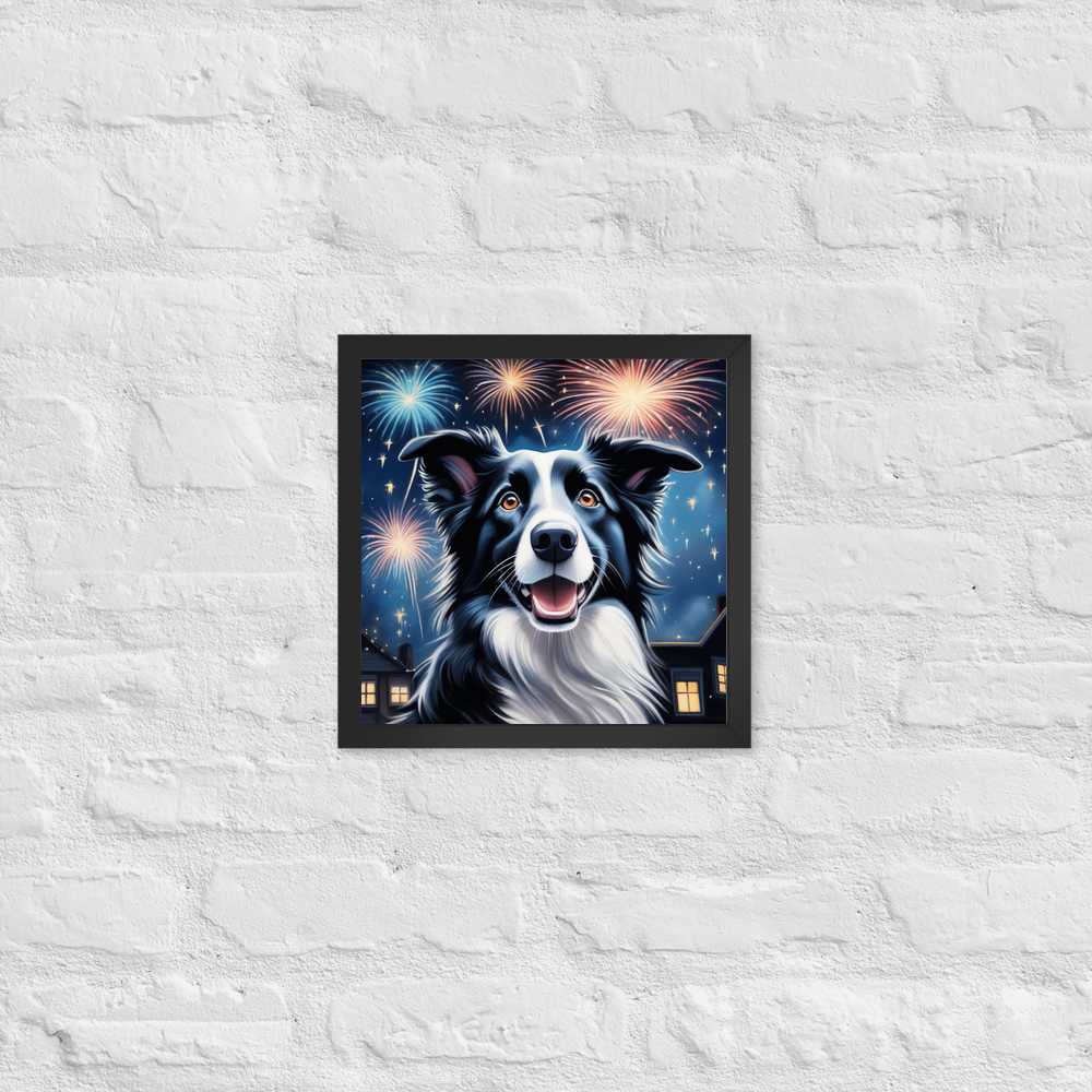 PugMug Custom Border Collie Framed Print