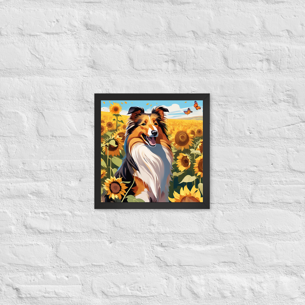 PugMug Custom Shetland Sheepdog Framed Print