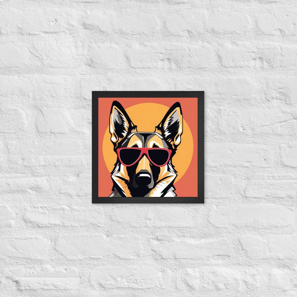 PugMug Custom German Shepherd Dog Framed Print