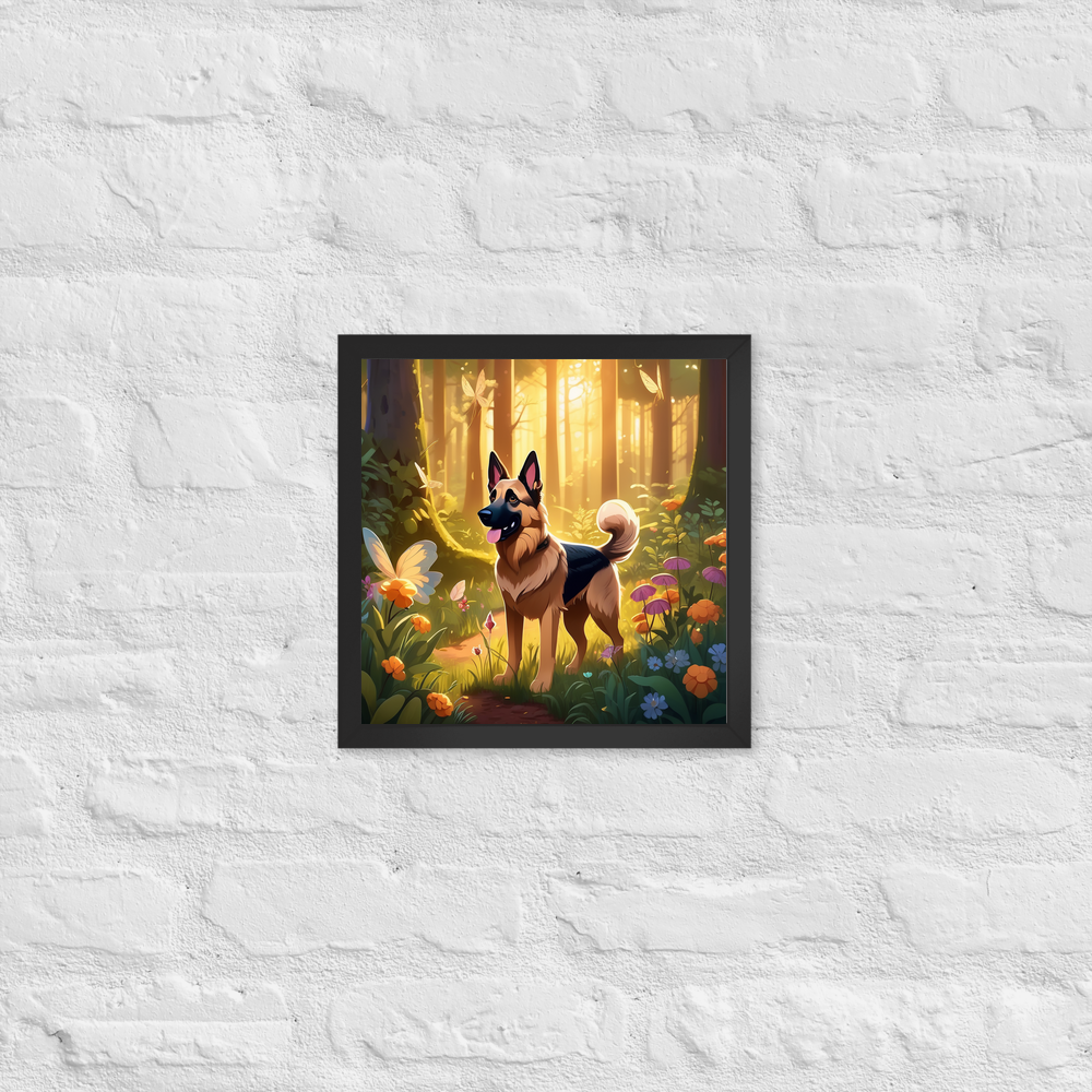 PugMug Custom German Shepherd Dog Framed Print