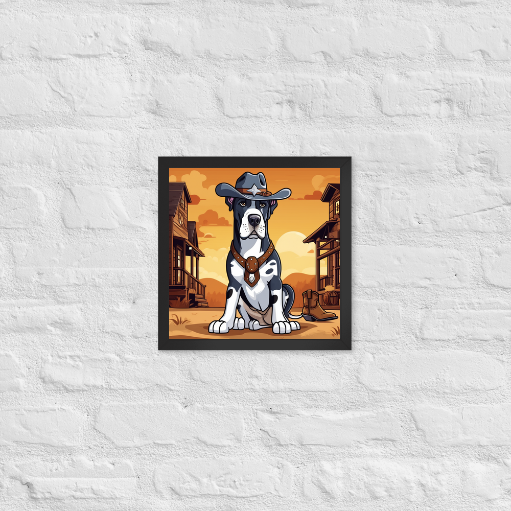 PugMug Custom Great Dane Framed Print