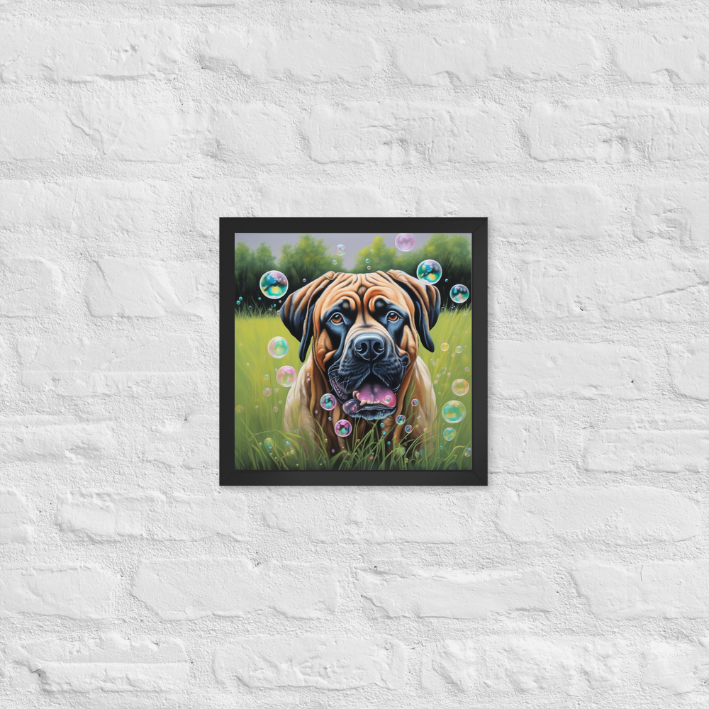PugMug Custom Mastiff Framed Print