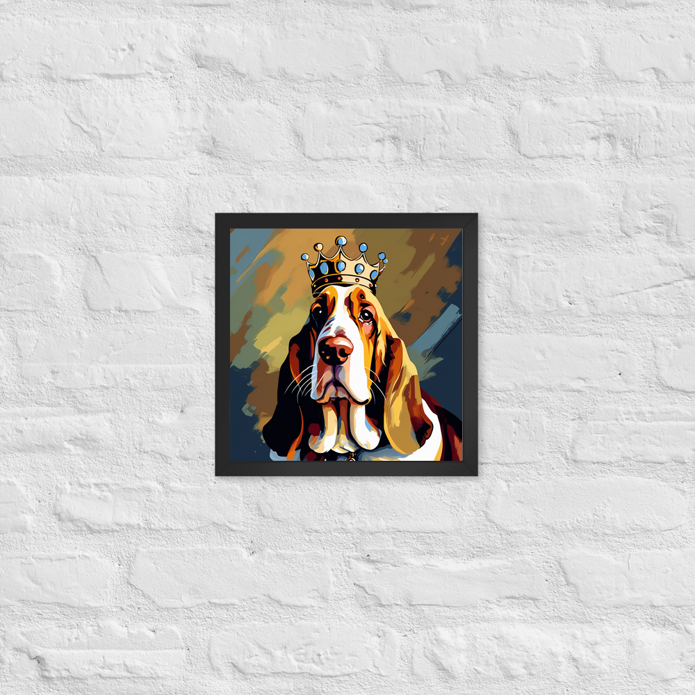 PugMug Custom Basset Hound Framed Print