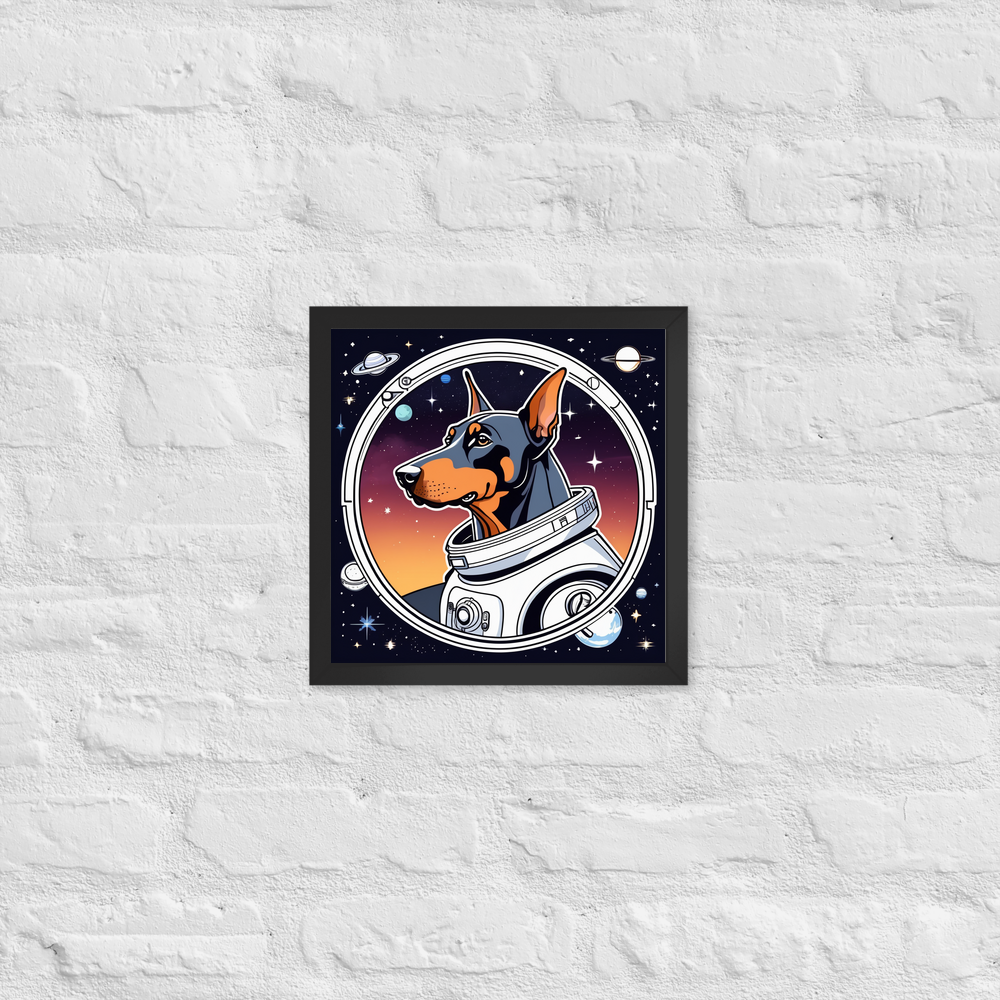 PugMug Custom Doberman Pinscher Framed Print