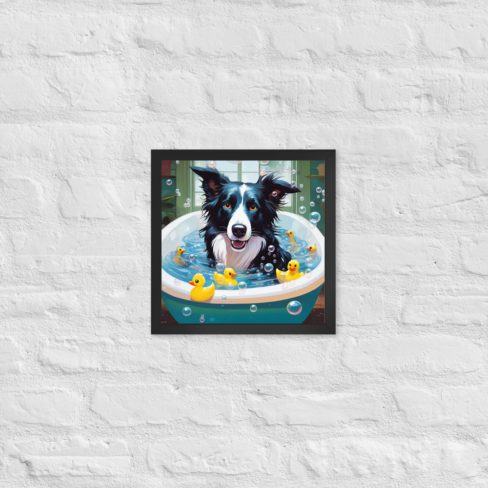 PugMug Custom Border Collie Framed Print