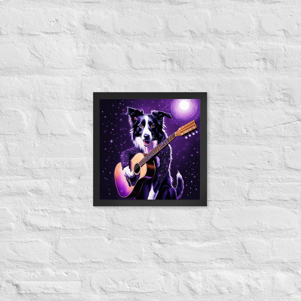 PugMug Custom Border Collie Framed Print