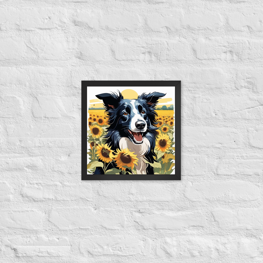 PugMug Custom Border Collie Framed Print