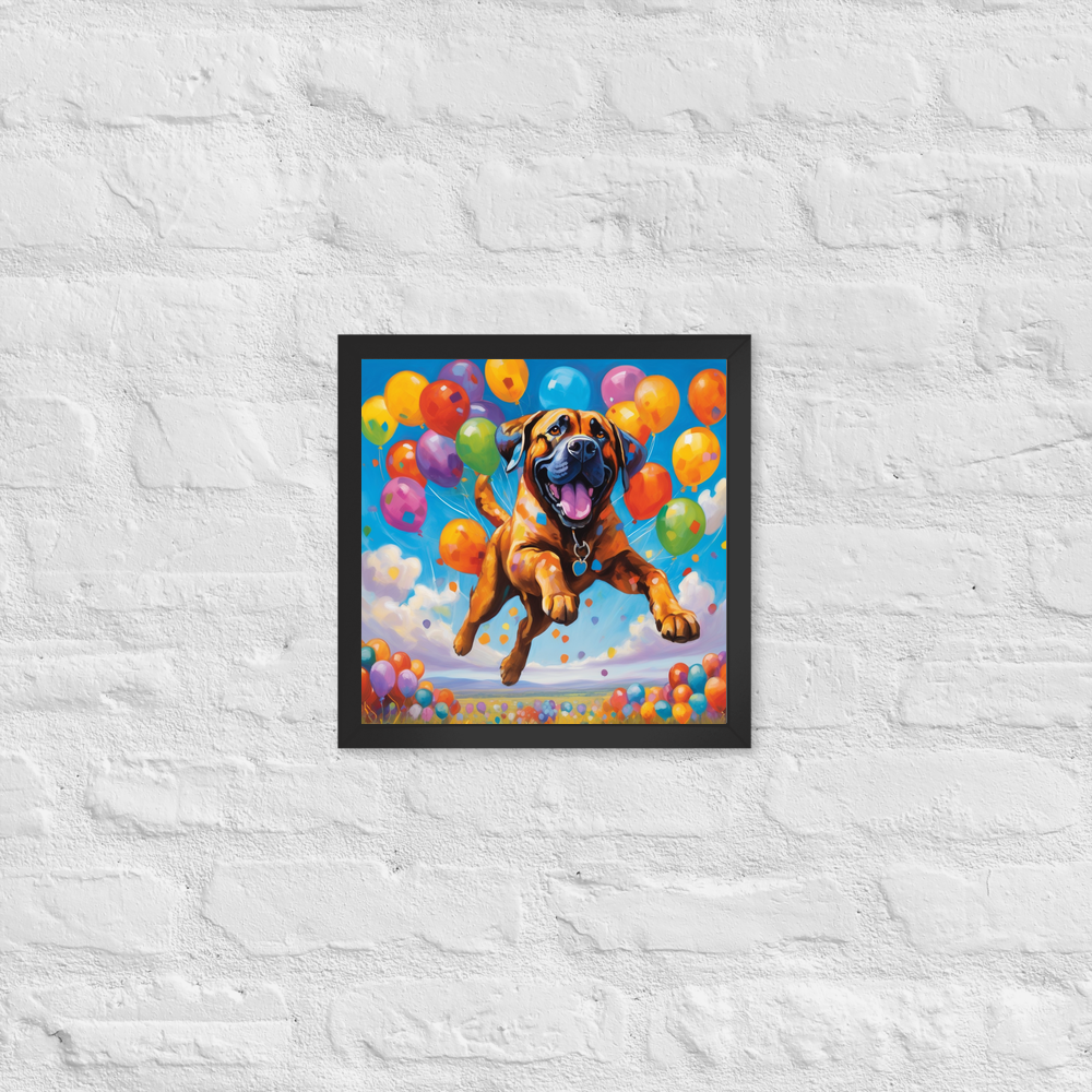 PugMug Custom Mastiff Framed Print