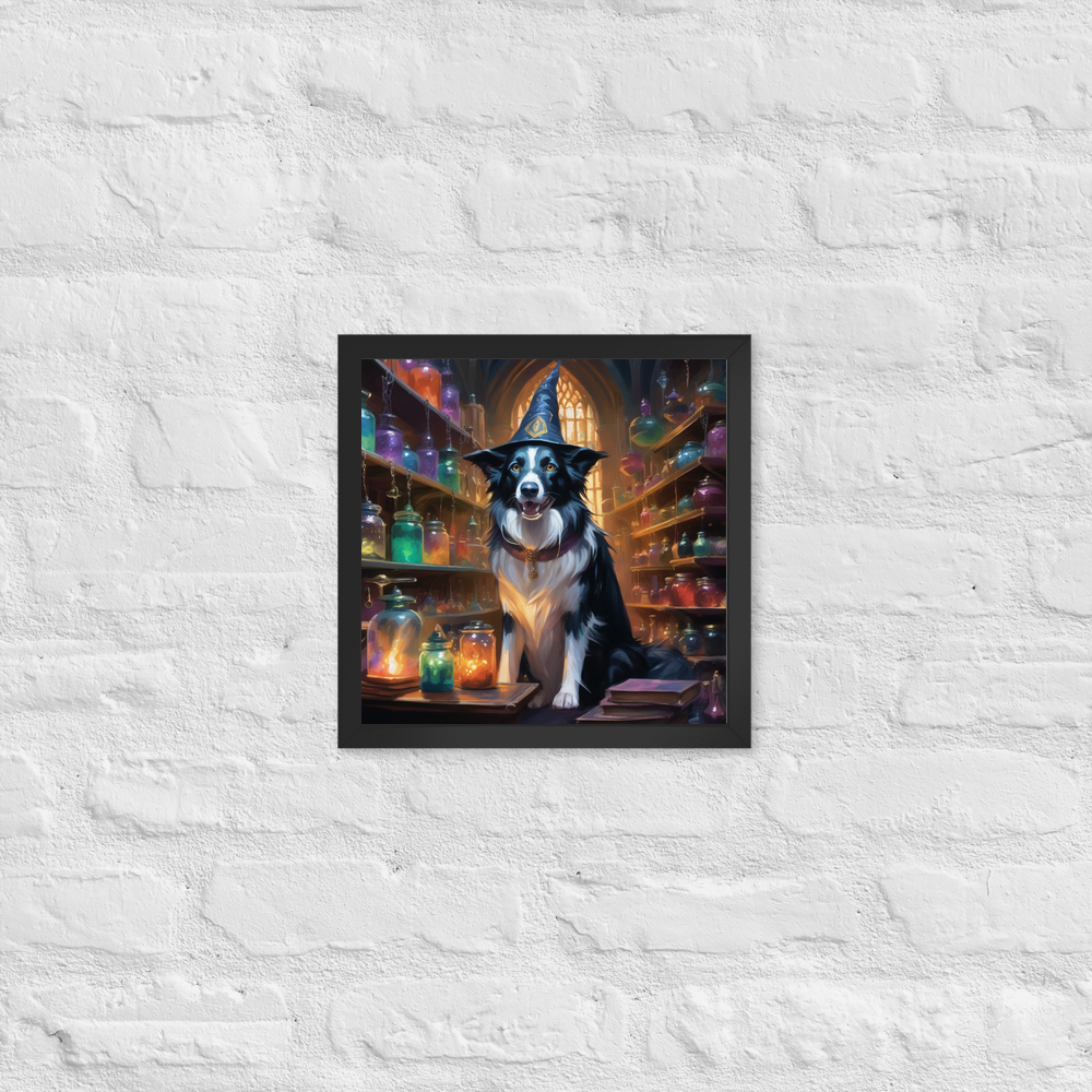 PugMug Custom Border Collie Framed Print