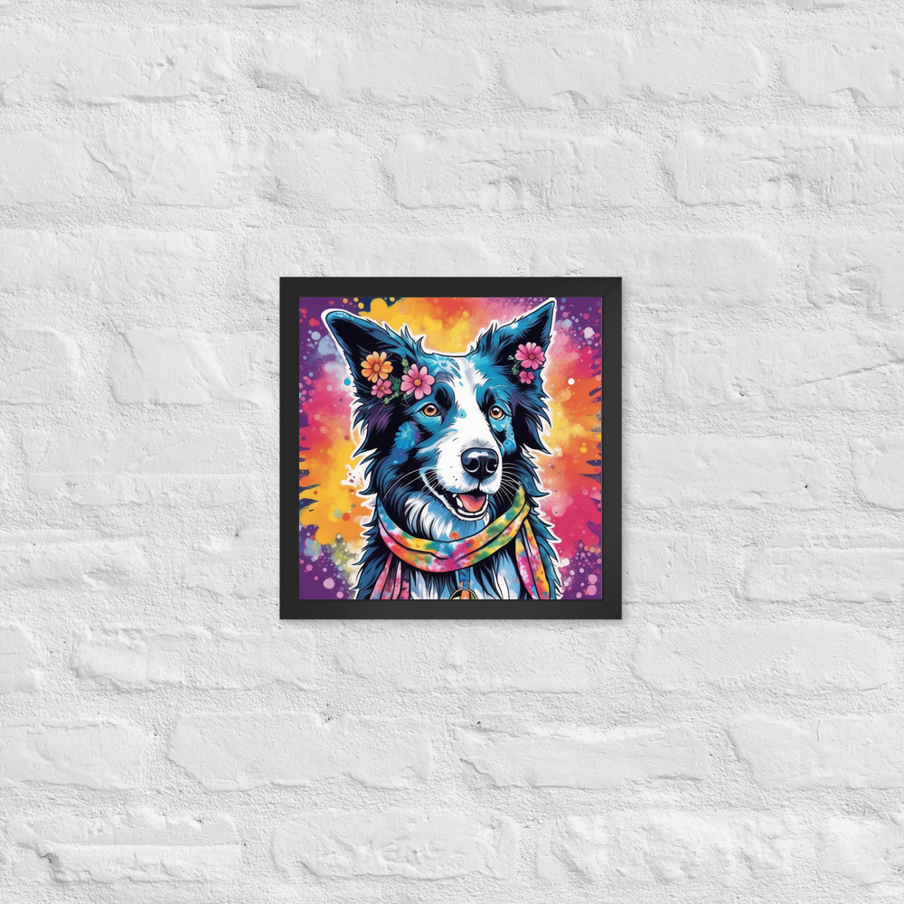 PugMug Custom Border Collie Framed Print