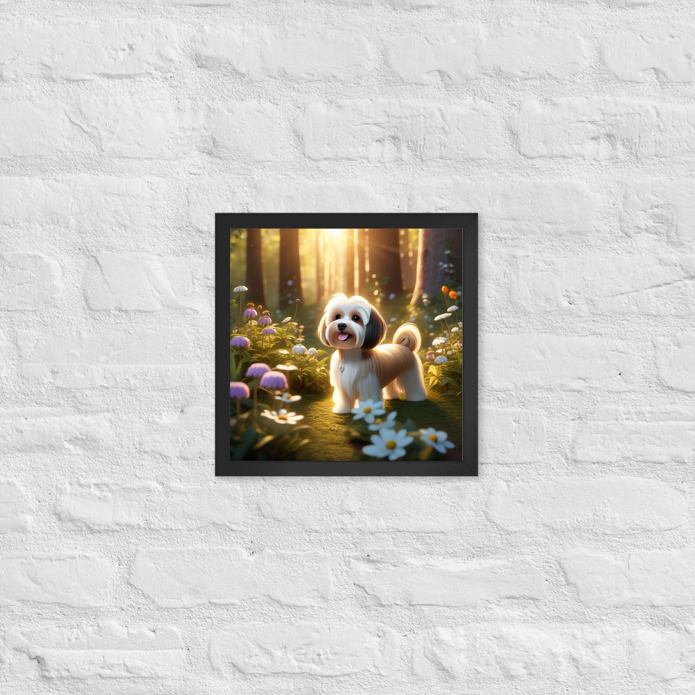 PugMug Custom Tan Havanese Dog Framed Print