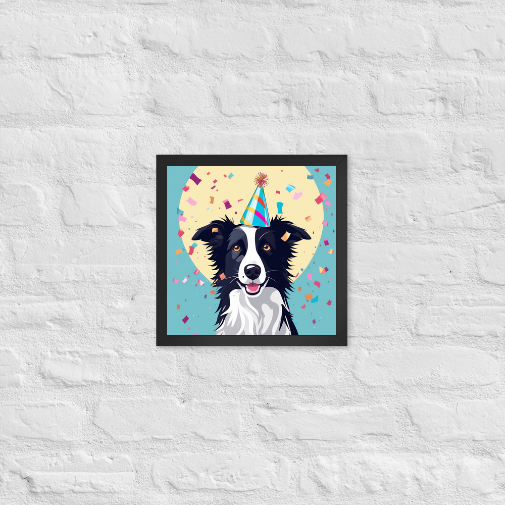 PugMug Custom Border Collie Framed Print