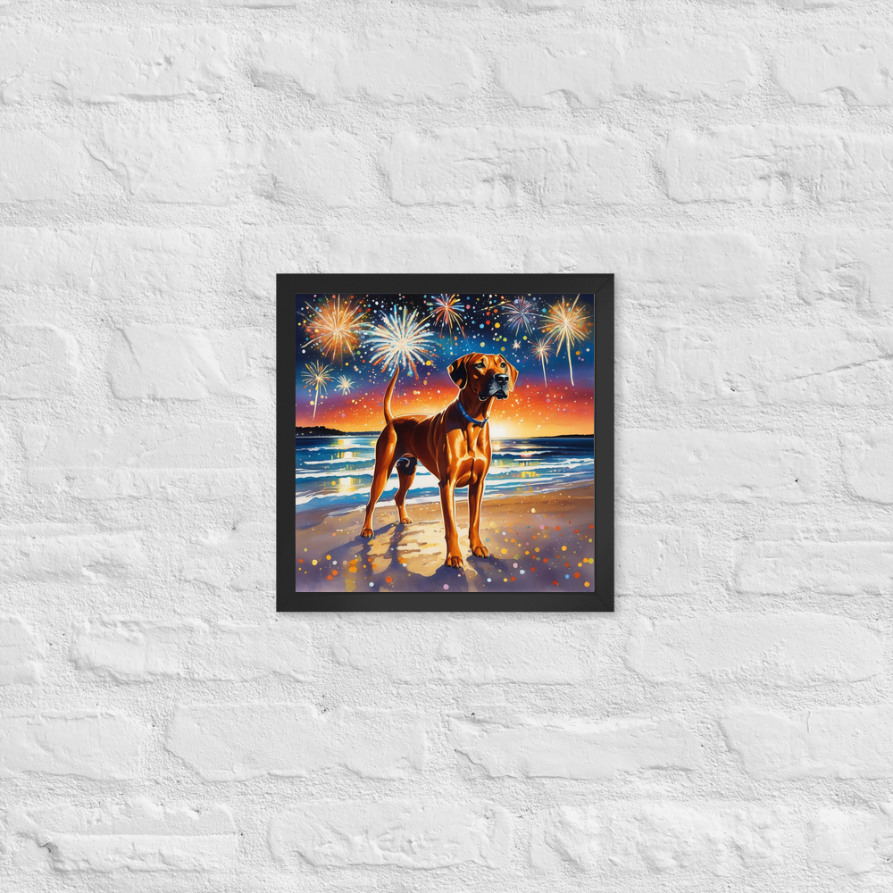 PugMug Custom Rhodesian Ridgeback Framed Print