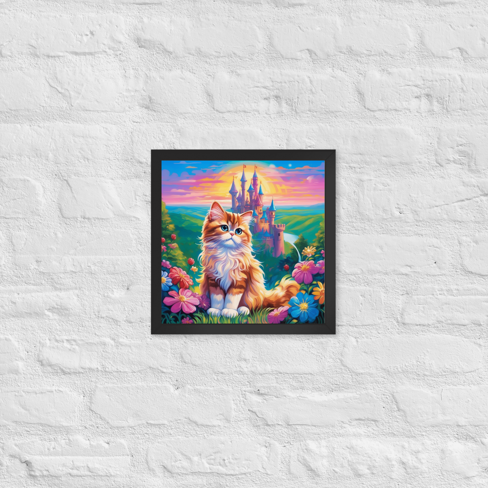 PugMug Custom Tabby Persian Cat Framed Print