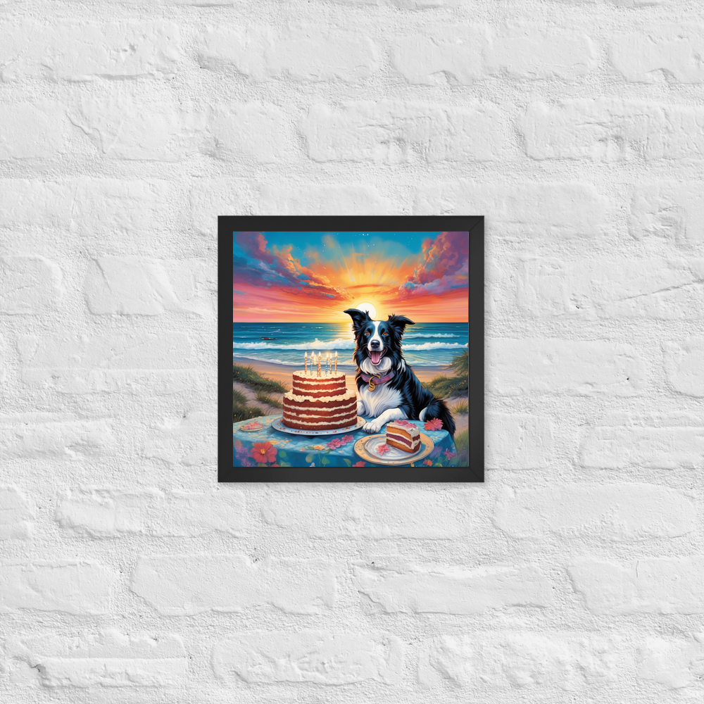 PugMug Custom Border Collie Framed Print