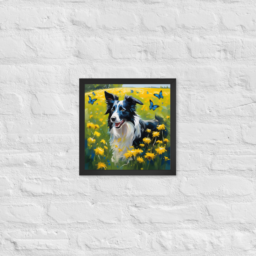 PugMug Custom Border Collie Framed Print