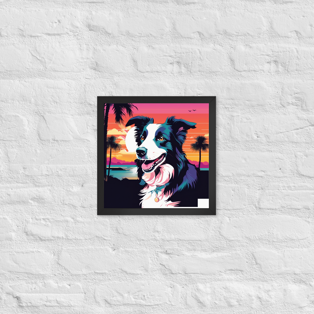 PugMug Custom Border Collie Framed Print
