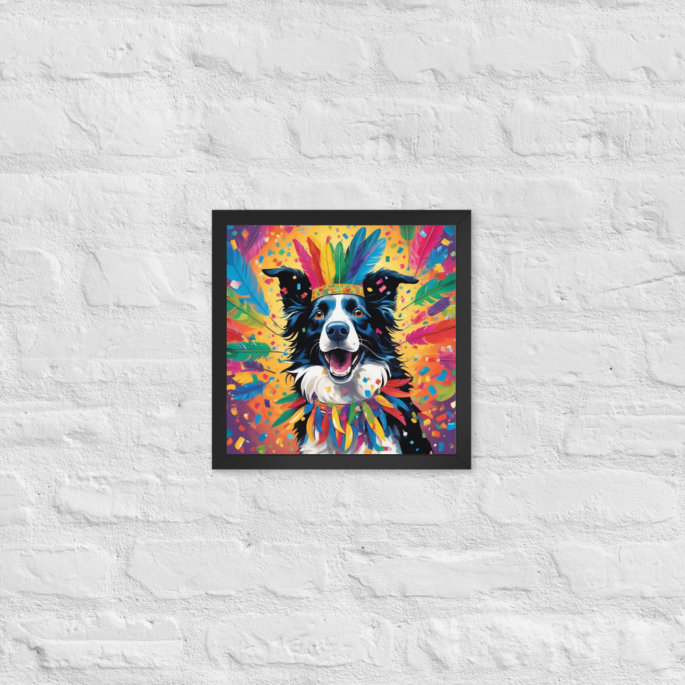 PugMug Custom Border Collie Framed Print