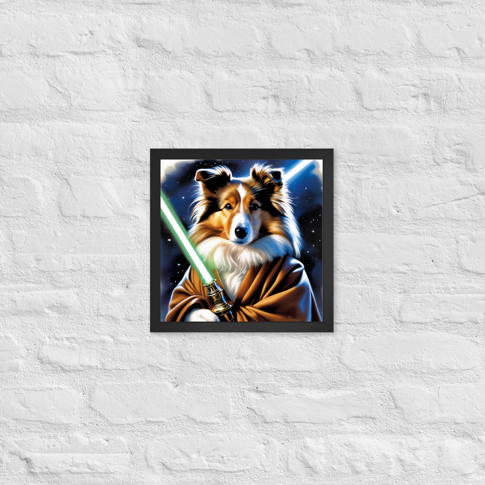 PugMug Custom Shetland Sheepdog Framed Print