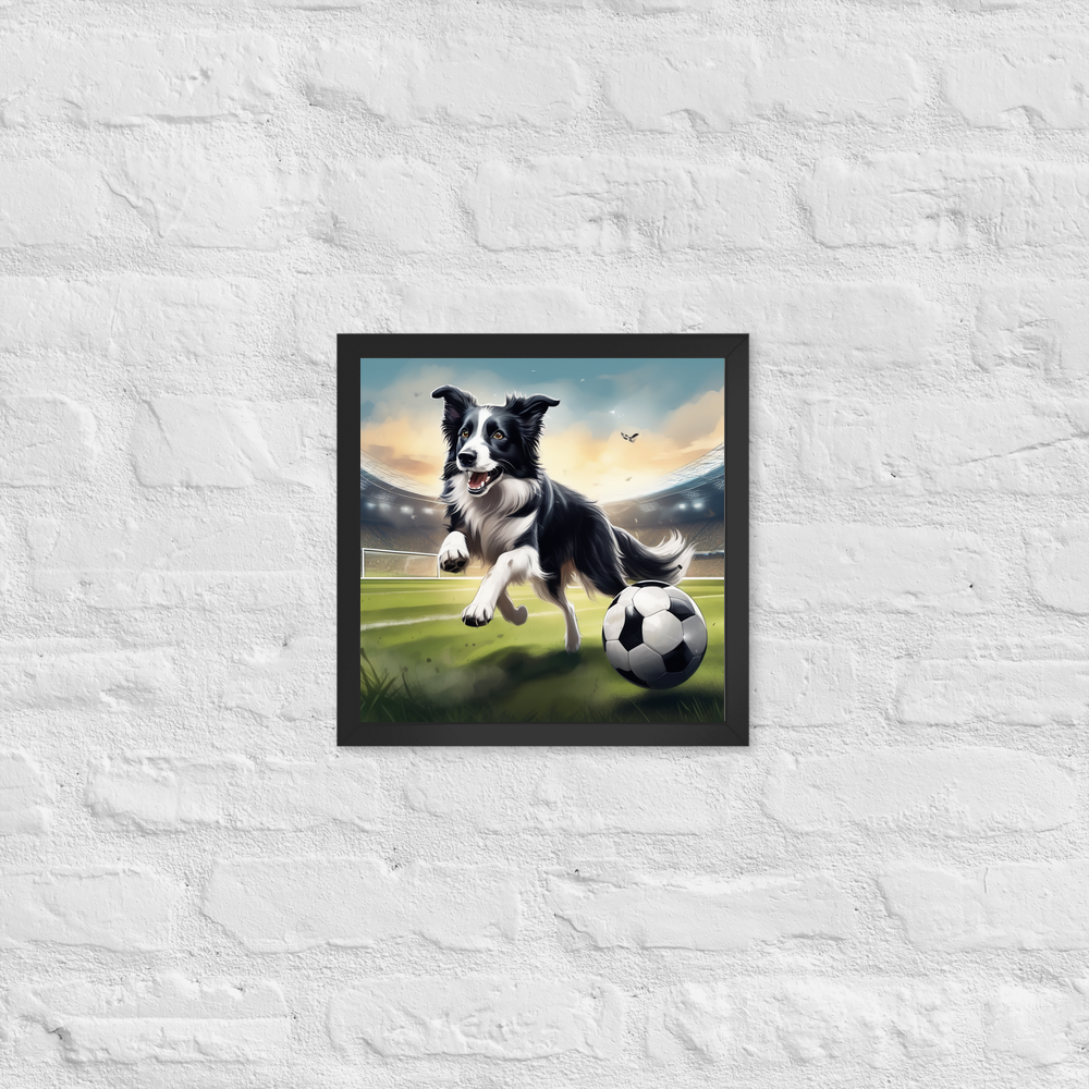 PugMug Custom Border Collie Framed Print