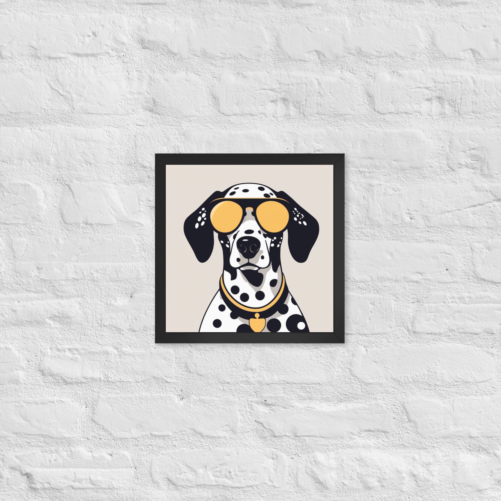 PugMug Custom Dalmatian Framed Print