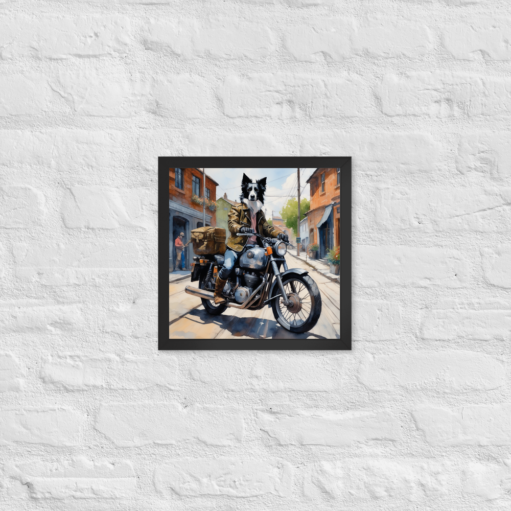 PugMug Custom Border Collie Framed Print