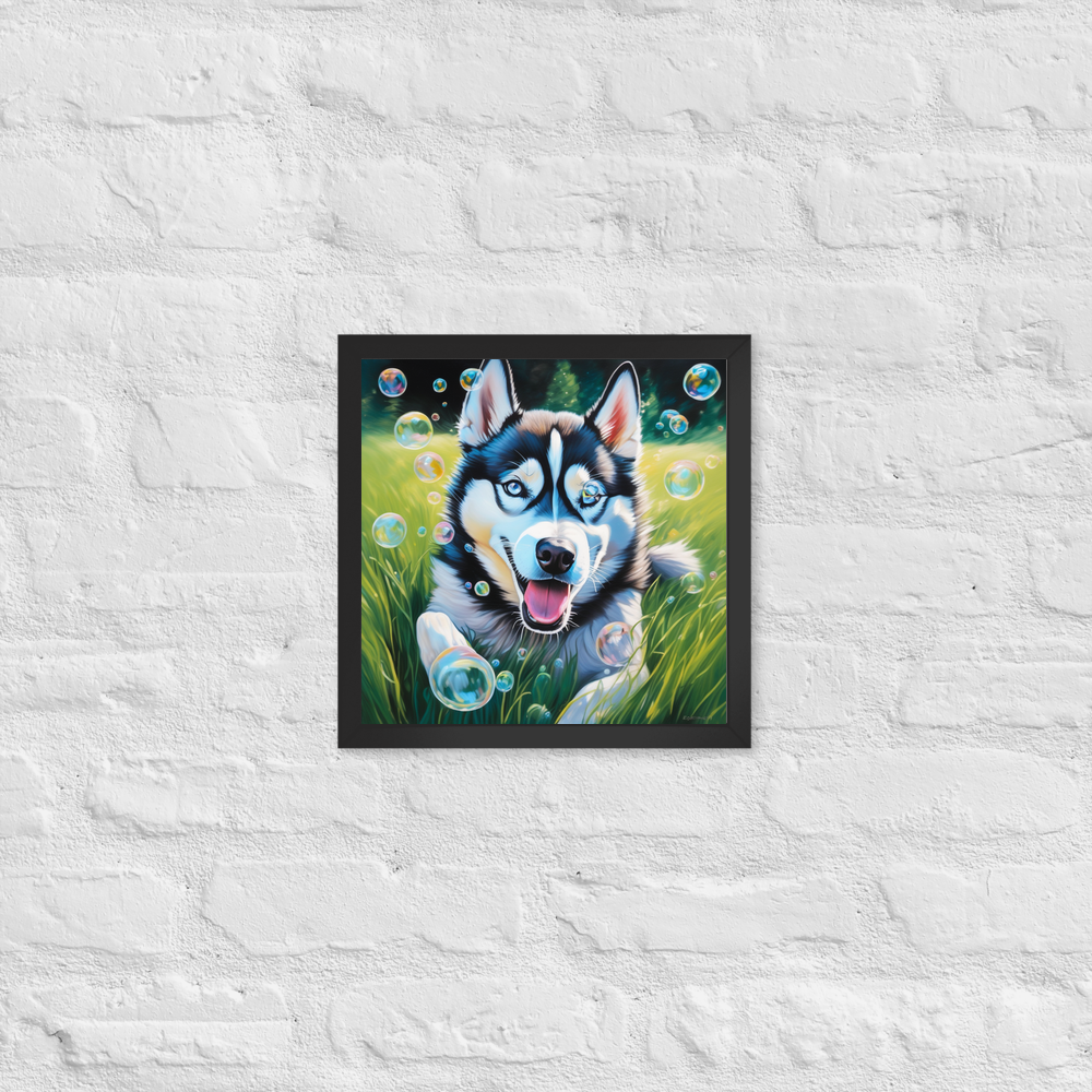 PugMug Custom Siberian Husky Framed Print