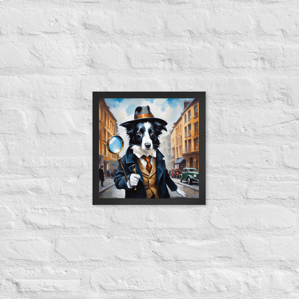 PugMug Custom Border Collie Framed Print