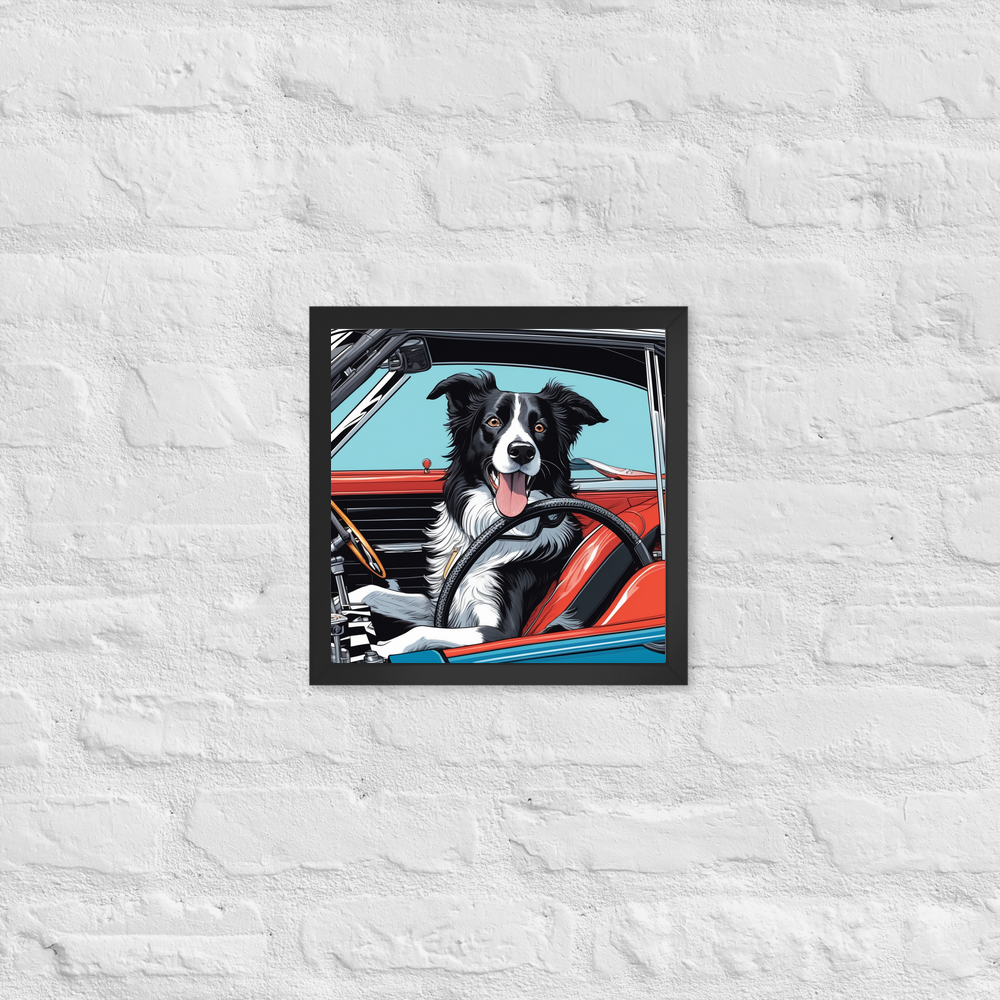 PugMug Custom Border Collie Framed Print
