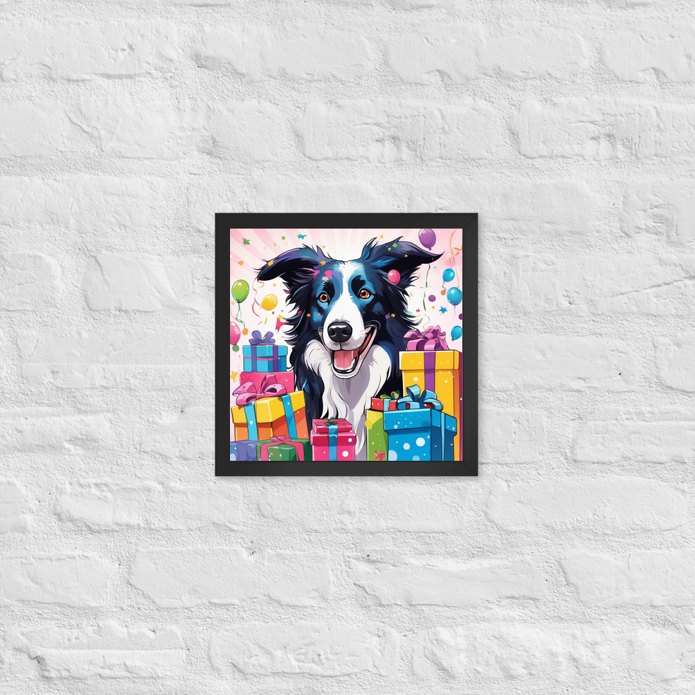PugMug Custom Border Collie Framed Print