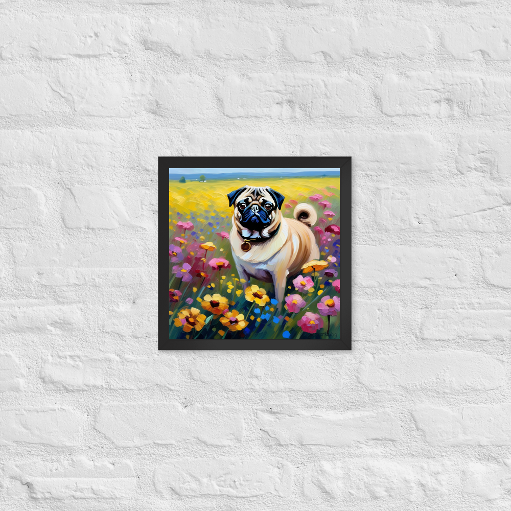 PugMug Custom Pug Framed Print