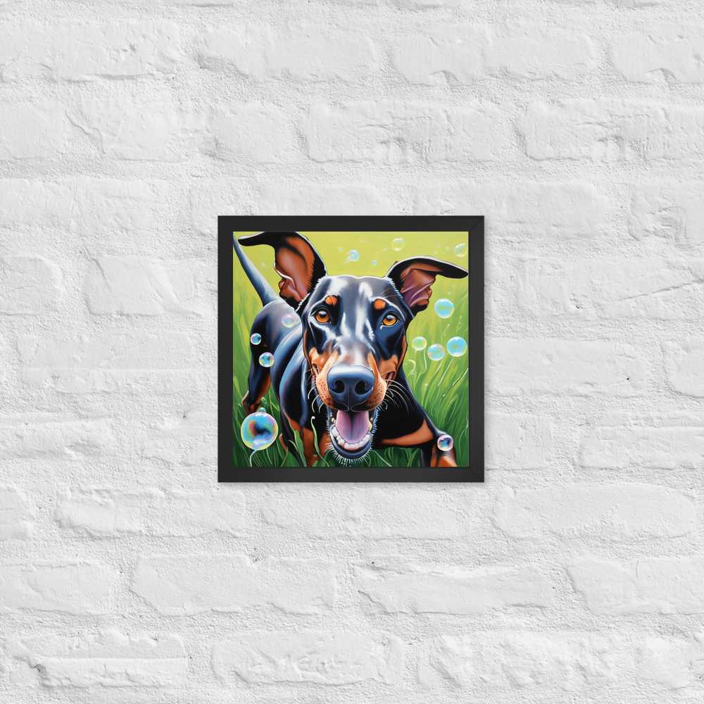 PugMug Custom Doberman Pinscher Framed Print