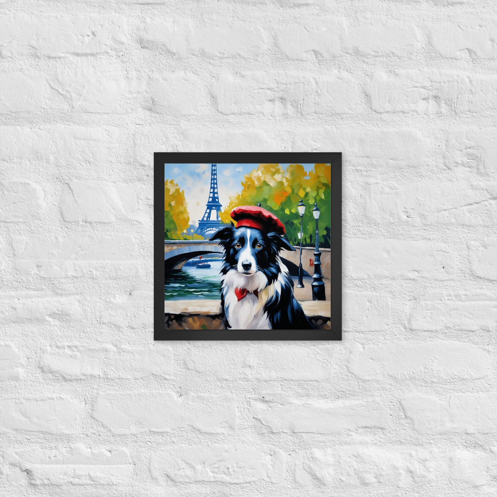PugMug Custom Border Collie Framed Print