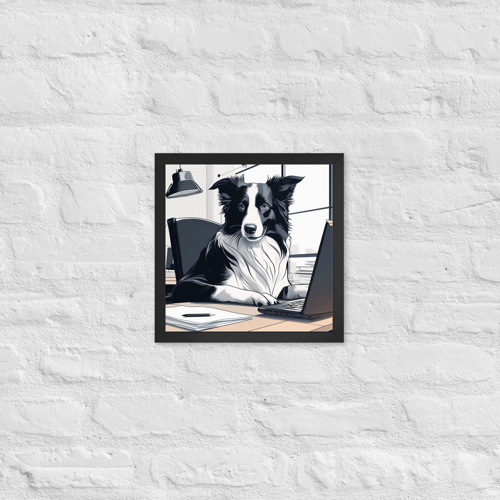 PugMug Custom Border Collie Framed Print