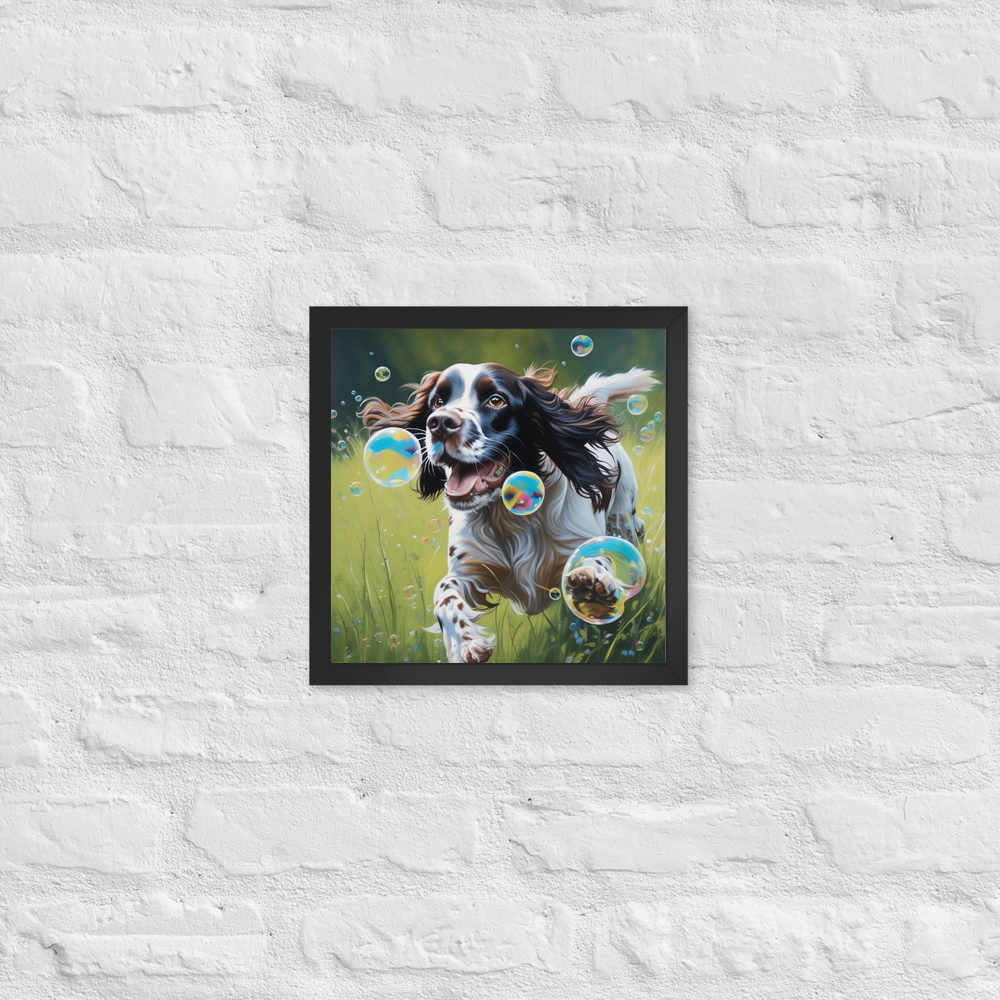 PugMug Custom English Springer Spaniel Framed Print
