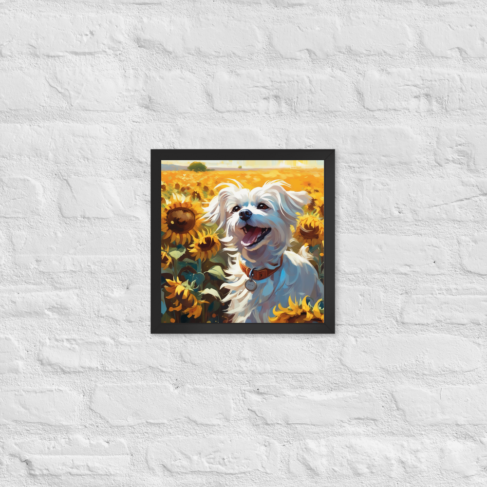 PugMug Custom Maltese Dog Framed Print