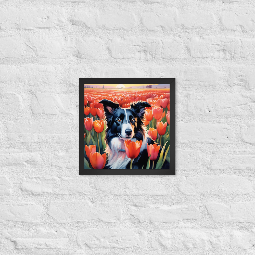 PugMug Custom Border Collie Framed Print