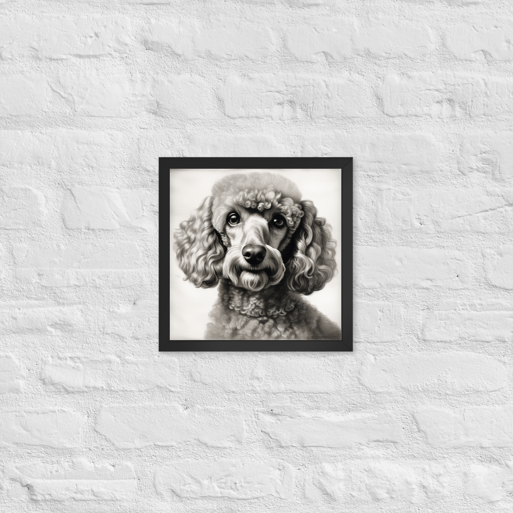PugMug Custom Tan Poodle Framed Print
