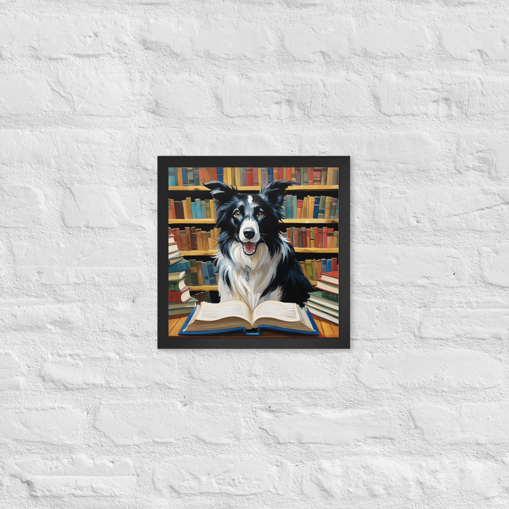 PugMug Custom Border Collie Framed Print